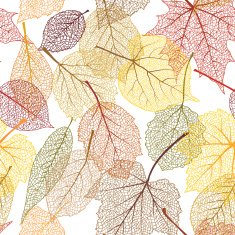 Autumn leaves seamless pattern N38