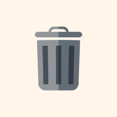 Recycle Bin Flat Icon N2