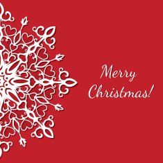 merry christmas postcard