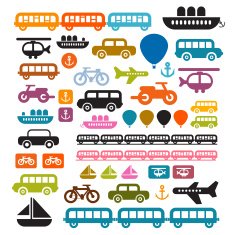 Vector Transportation Icons N5