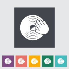 Vinyl disc whit hand N3