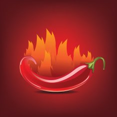 Flaming jalapeño icon free image download