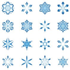 snowflakes set N14