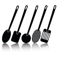 Kitchen Utensil Silhouettes N3