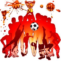 Soccer silhouettes N4