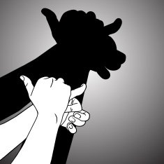 Shadow Puppet Cow