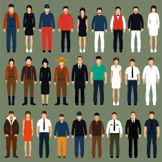 Vector Cartoon People N4