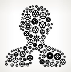 Businessman Gears and Pinions Pattern