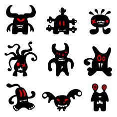 Ugly Monsters (vector)