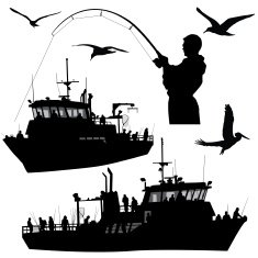 gone fishing on a boat
