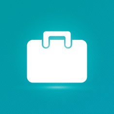Suitcase icon with stripped background