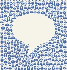 Social media user speech bubble N3