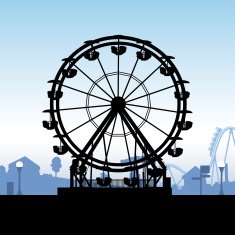 Ferris Wheel Silhouette N2