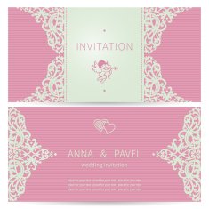 Vintage ornate cards in Victorian style N4