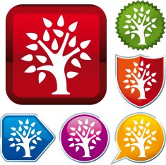 icon series tree (vector)