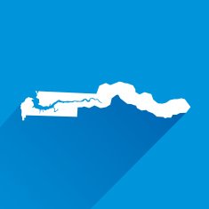 Blue Gambia Map Icon