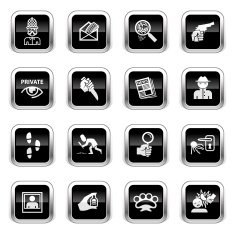 Supergloss Black Icons - Private Eye