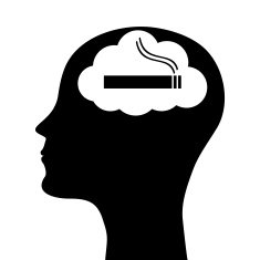 head silhouette smoker N2