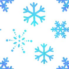 Winter ornate snowflakes decorative seamless pattern N2