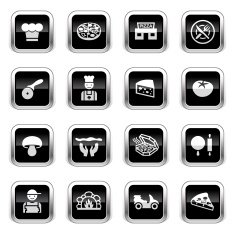 Supergloss Black Icons - Pizzeria