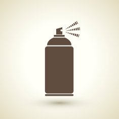 retro style spray bottle silhouette