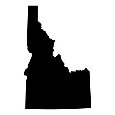Map of the U S state Idaho N2