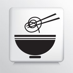 Square Icon With Ramen Noodles Symbol N2