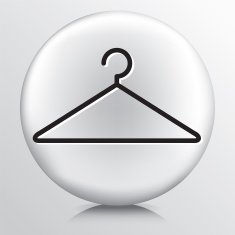 Round Icon With Clothes Hanger N2