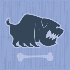 angry bulldog symbol