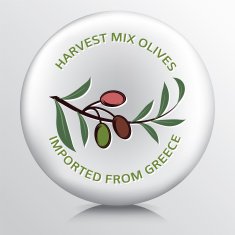 round icon featuring an olive branch