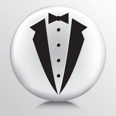 Round Icon With Tuxedo N3