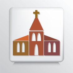 Square Architecture Real Estate Icon church N2