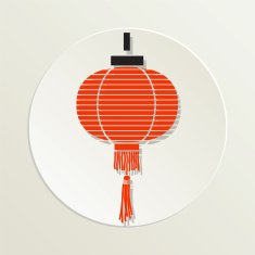 Sushi Restaurant Icon Chinese Lantern N2