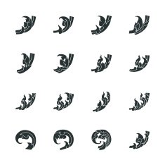 Thai Design Motifs Silhouette