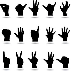hands silhouette N14