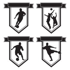 Soccer emblem set N2