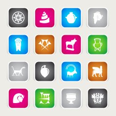 Multicolor Icons - Mesopotamia