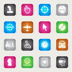 Multicolor Icons - Computer Gaming N2