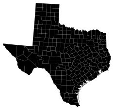 map of Texas N10
