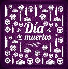 Day Of The Dead Texture Print - Illustration N10