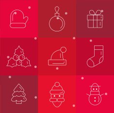 Christmas icons - Illustration N2