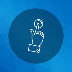 Hand pressing button