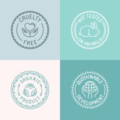 Vector set of badges and emblems N2