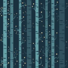 seamless night tree background pattern vector N2