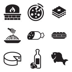 Italian Food Icons
