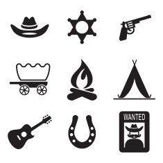 Wild west icons N4