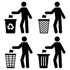 Garbage Recycling Icons N2