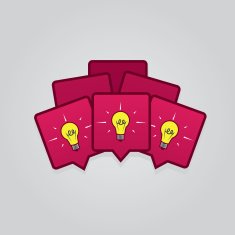Speech Bubbles Group Light Bulb