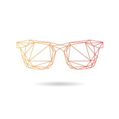 Sunglasses abstract isolated on a white backgrounds N4