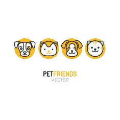 Vector logo design template for pet shops N2